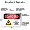 Signmission ARC Flash And Electrical Shock Danger Sign, Aluminum, 14in W x 10in L, 2PK OS-2PACK-DS-A-1014-L-2236 - alternate 6